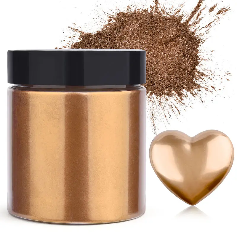Resin Pigment Powder - 50g/Butelka Metaliczny Brokat w Proszku Złoty