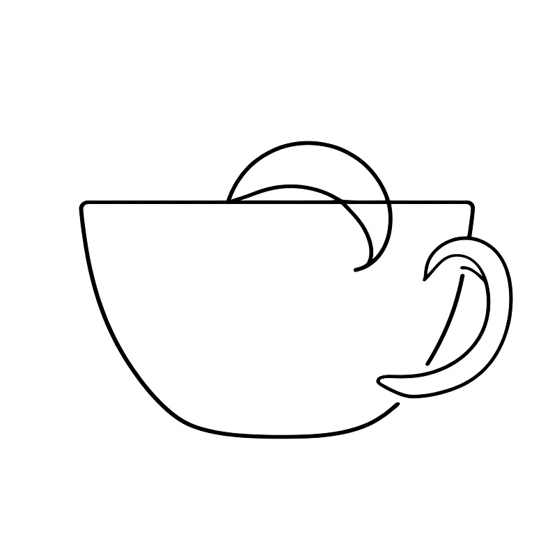 Art Craft Online - Minimalistyczna sztuka liniowa z motywem martwej