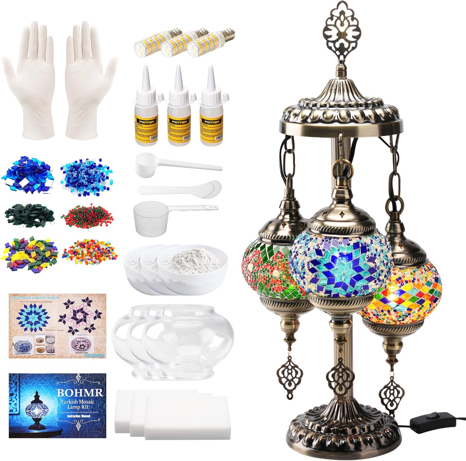 Art Craft Kit - Zestaw do samodzielnego wykonania lampy mozaikowej