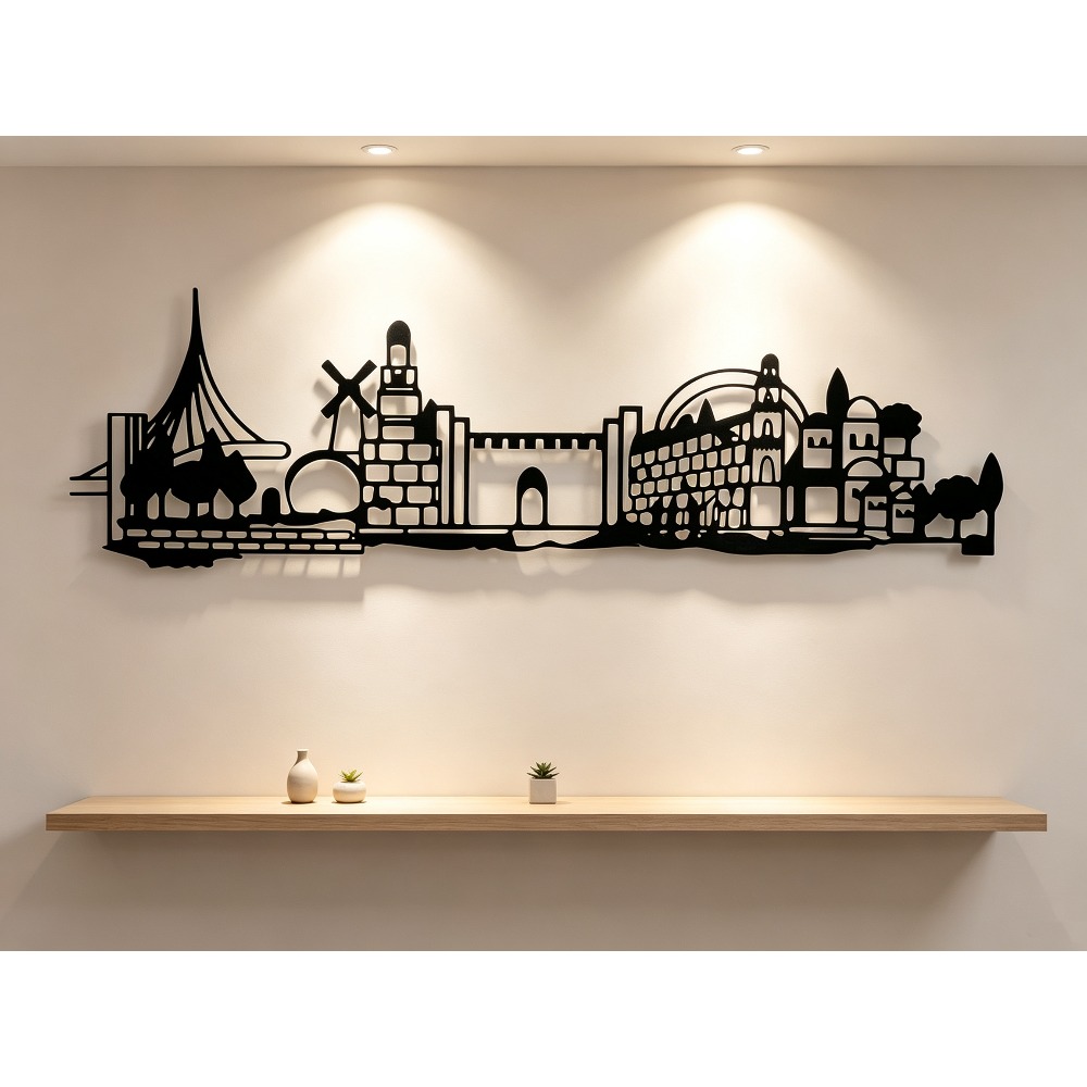 Art & Craft Voucher Code - CIFBUY Metalowa Dekoracja Ścienna - Panorama
