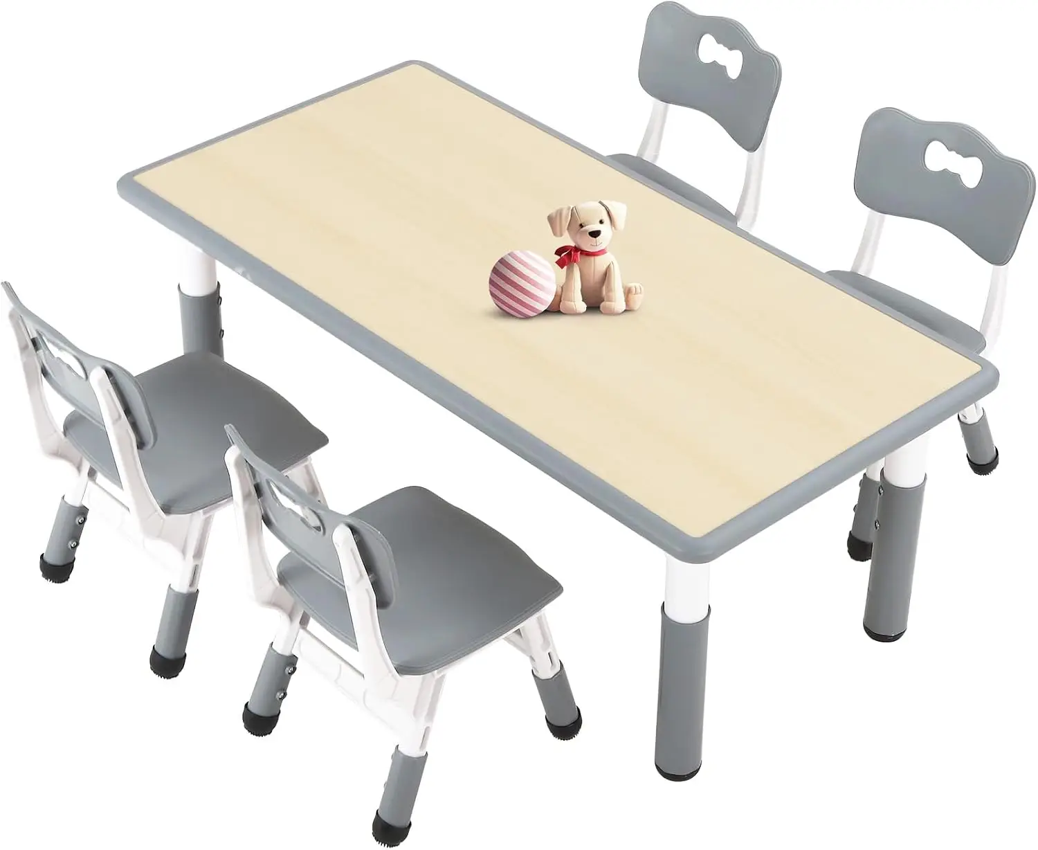 Art Craft Toddler - Zestaw stołu i 4 krzeseł dla