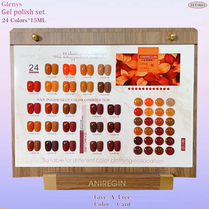 Art Craft Online - Vintage Brown 24-kolorowy lakier do paznokci