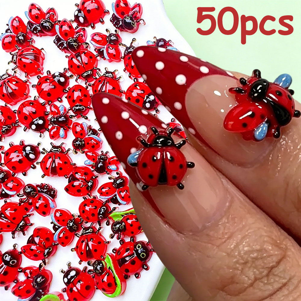 50 szt. Mini Ozdoby do Paznokc – Art Craft Ladybug recenzja i cena