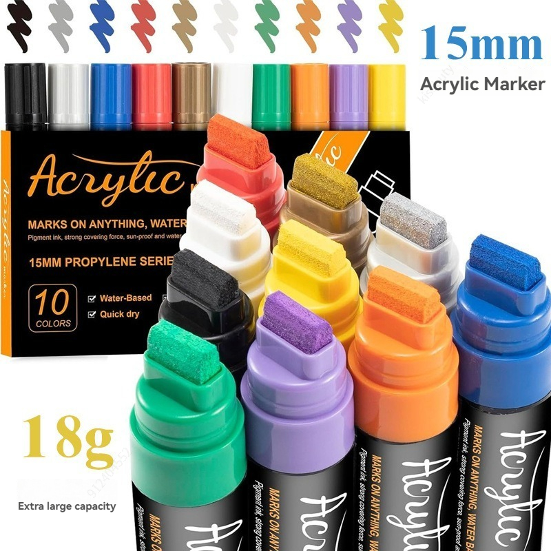 10 Kolorów Jumbo Markery 15mm  – Art Craft Jumbo recenzja i cena
