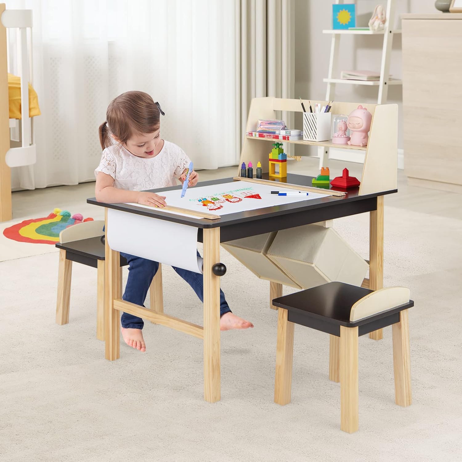 Drewniany stolik i krzesła dla – Art Craft Toddler recenzja i cena