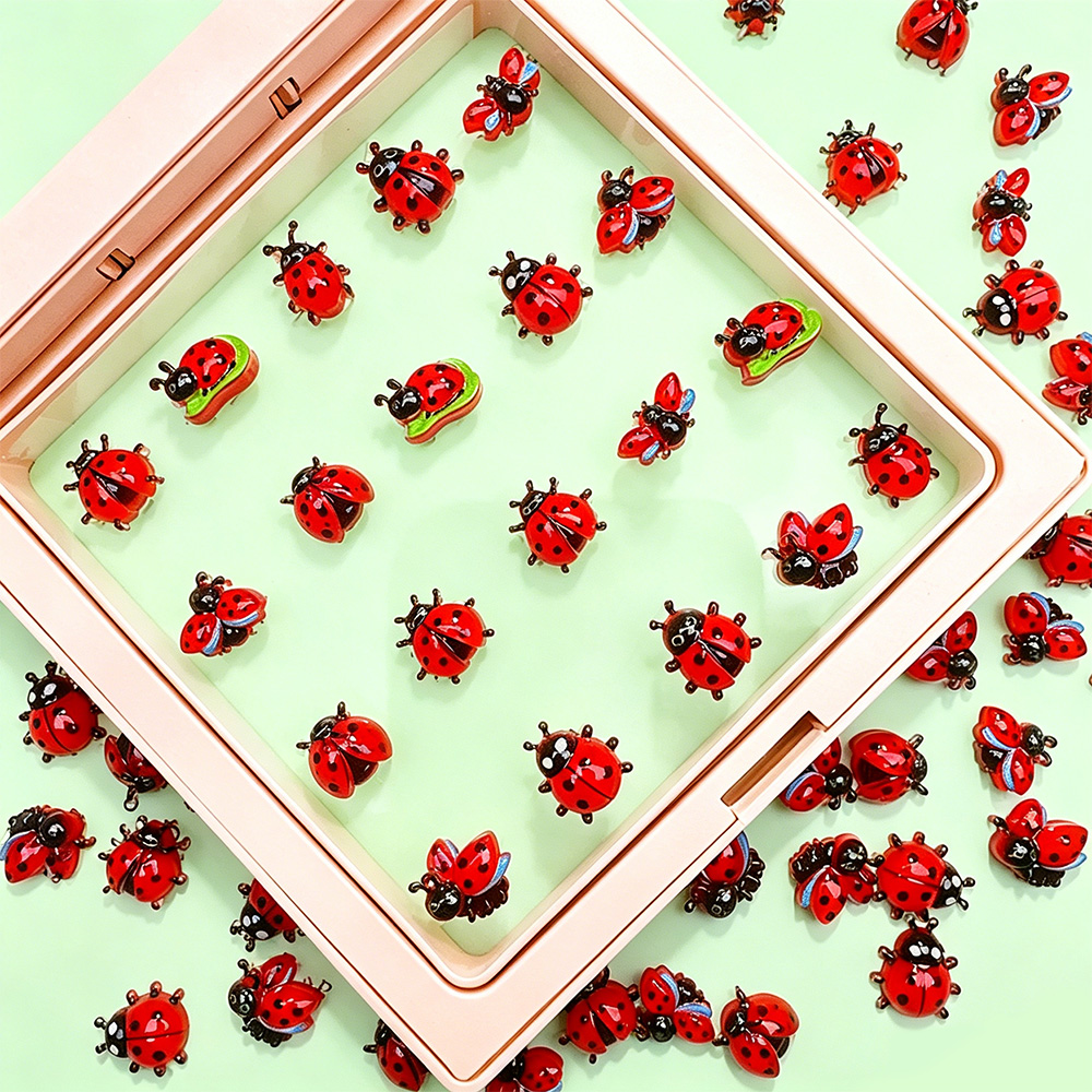 50 szt. 3D Ozdoby do paznokci  – Art Craft Ladybug recenzja i cena