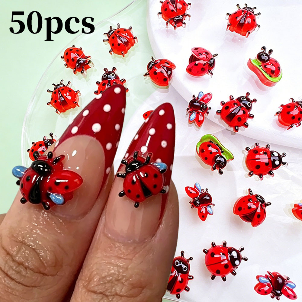 50 szt. Mini Ozdoby do Paznokc – Art Craft Ladybug recenzja i cena