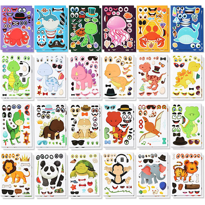 12/24 Arkusze Naklejki na twar – Art Craft Zoo recenzja i cena