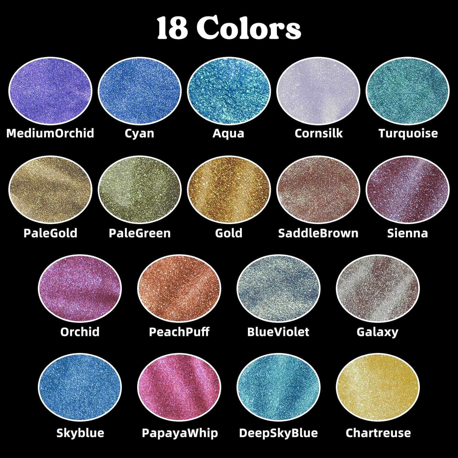 18-kolorowy proszek mika chame – Resin Pigment Powder recenzja i cena