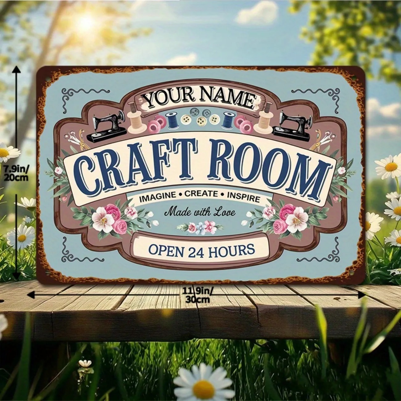 Metalowa tabliczka z własnym i – Art Craft Names recenzja i cena