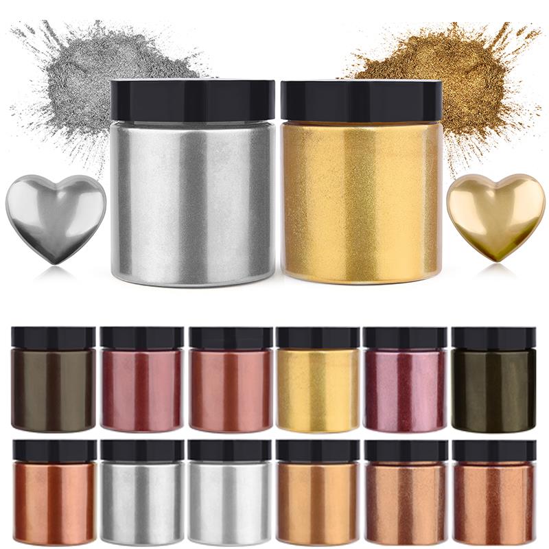 50g Shimmer Metallic Gold Silv – Resin Pigment Powder recenzja i cena