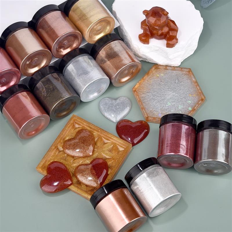 50g Shimmer Metallic Gold Silv – Resin Pigment Powder recenzja i cena