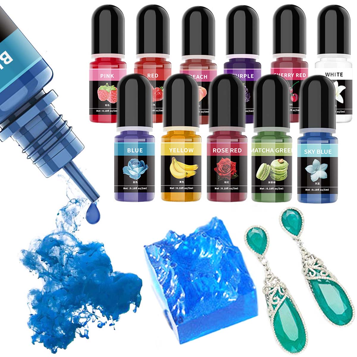 5ml/Butelek Pigment do żywicy  – Resin Pigment Powder recenzja i cena